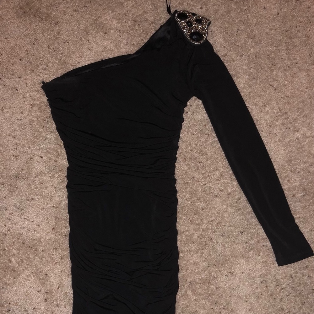 Black short dress